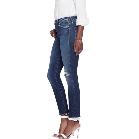 MOTHER jeans high waisted looker ankle fray cat attack size 28 - Picture 10 of 10